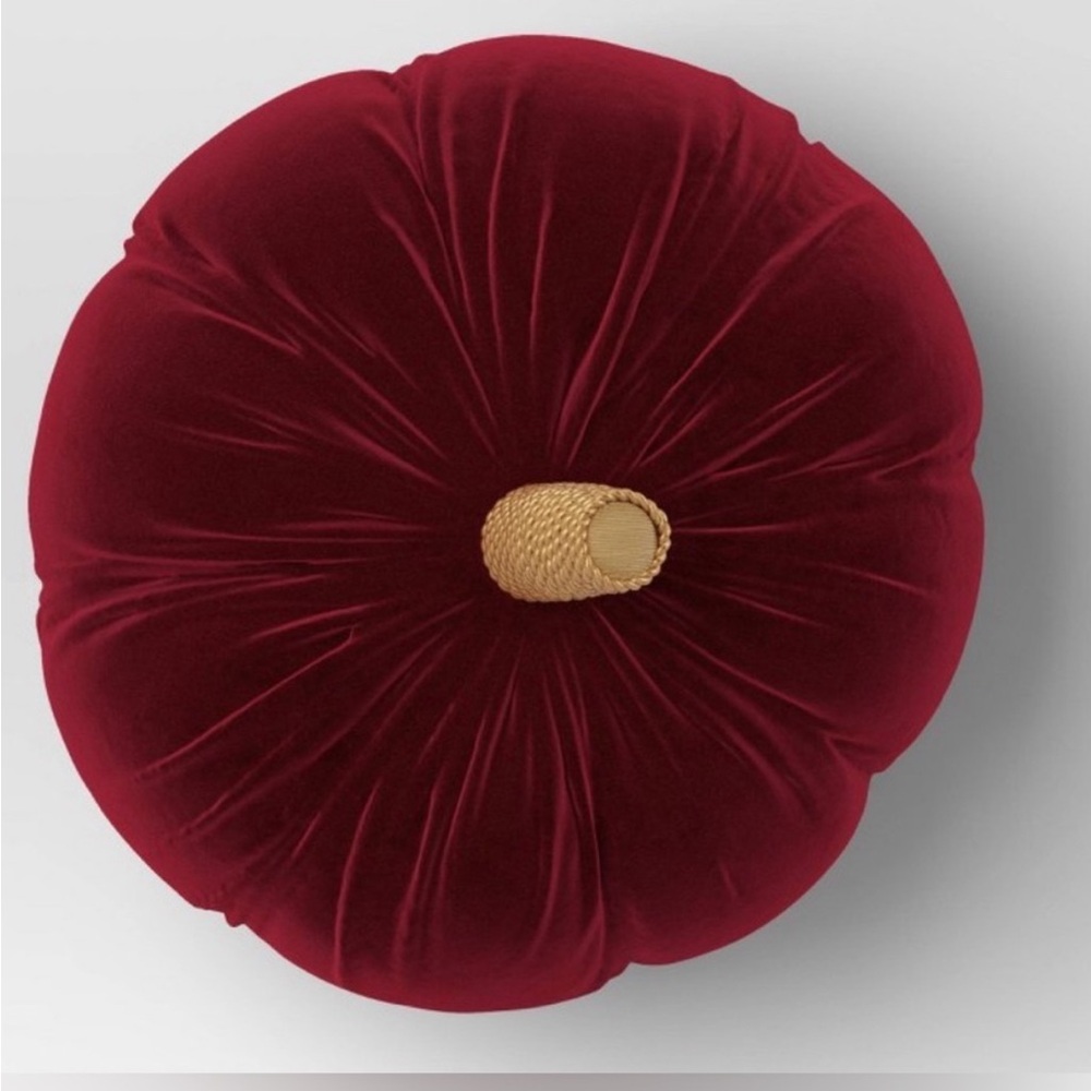 Luxurious Red Velvet Holiday Pillow